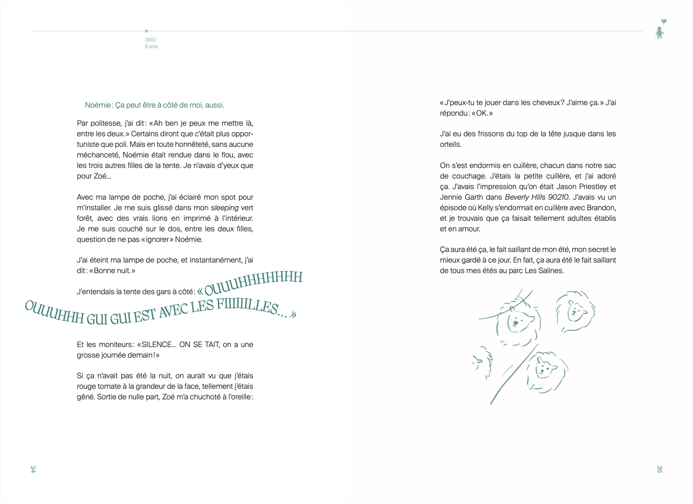 She won't come back, Camille. Diary of a lover (a little silly)