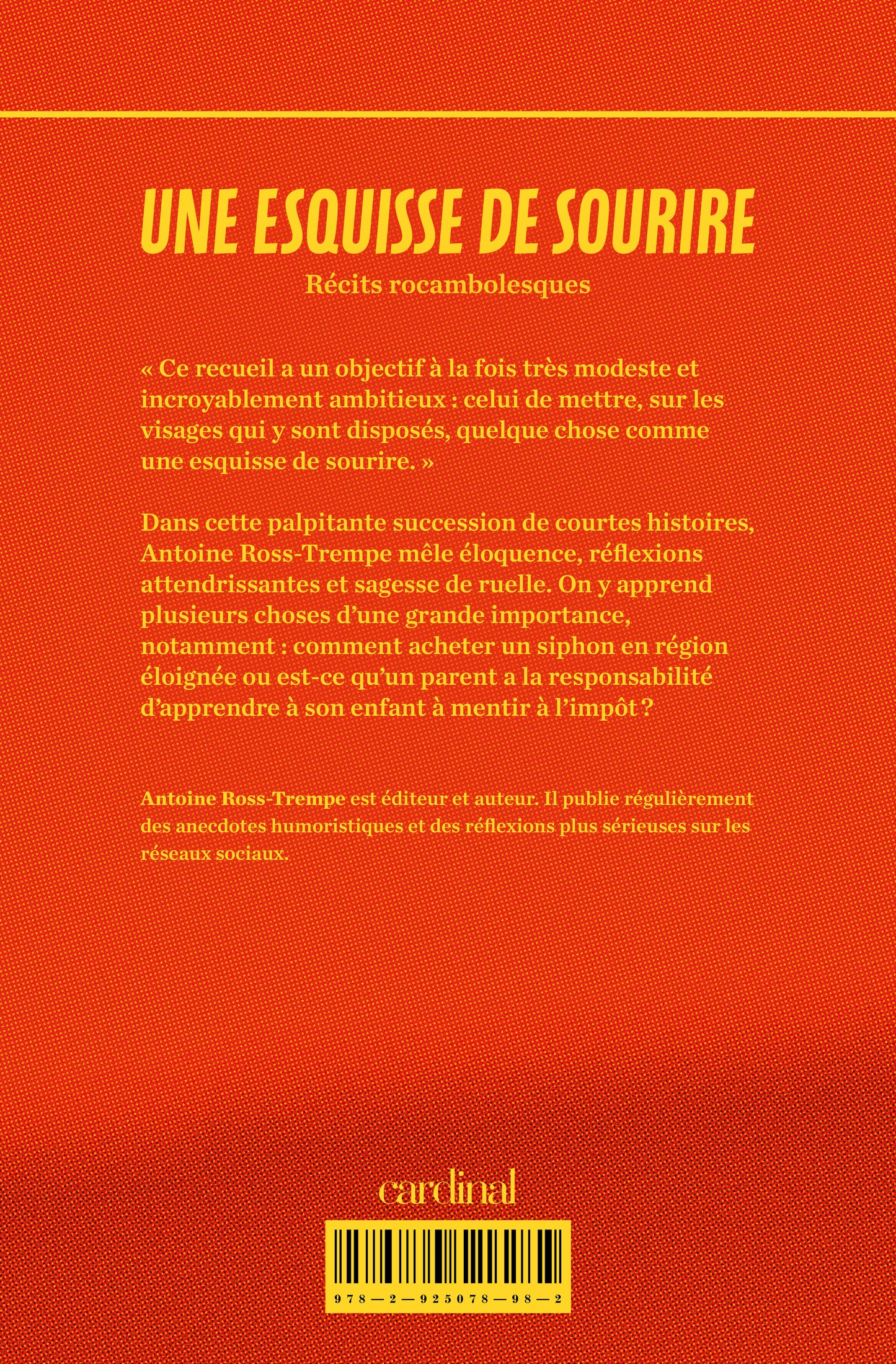 Une esquisse de sourire