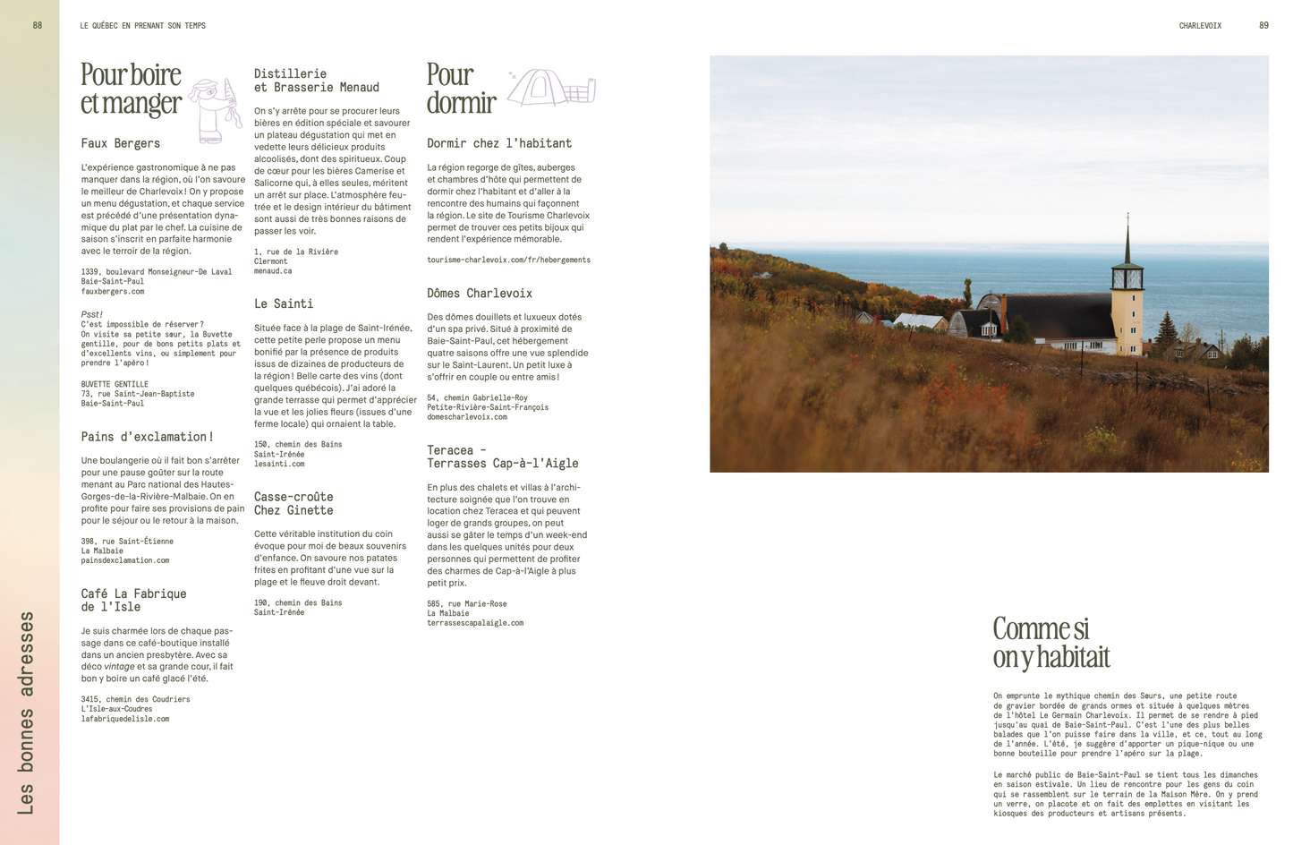 Le Québec en prenant son temps — Mon guide pour voyager lentement (LIVRE NUMÉRIQUE)