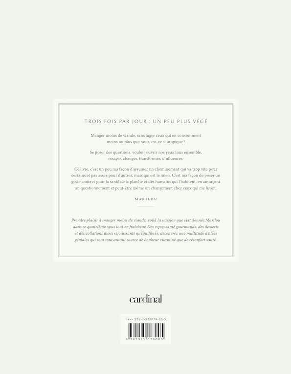 Three times per day. A little more veggie