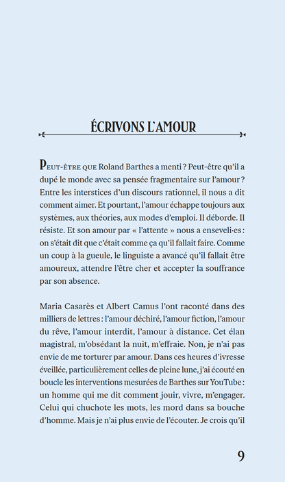 Parlez-moi d’amour - Une bluette sous la direction de Léa Clermont-Dion [LIVRE NUMÉRIQUE]