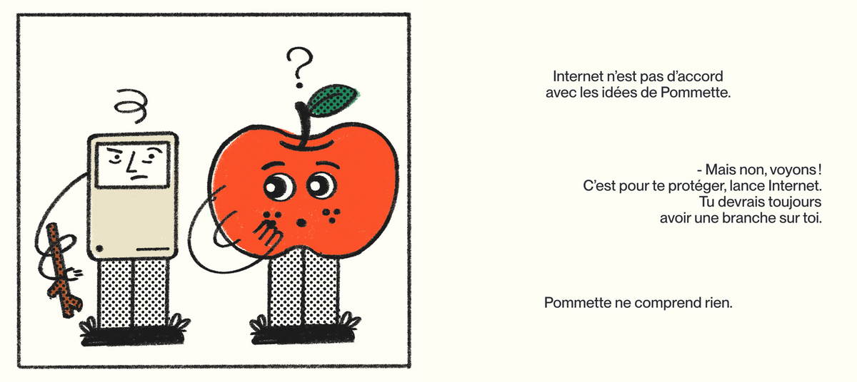 Les aventures de Paul, Pommette et Internet - Le bâton